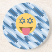 hanukkah chanukkah emoji zandsteen onderzetter (Voorkant)