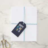 Hanukkah Characters Cadeaulabel (Met Touw)