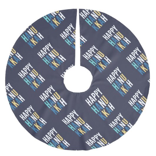 Hanukkah Characters Kerstboom Rok (Voorkant)