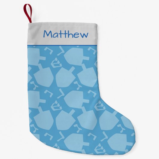 Hanukkah Charm Dreidel en Hebrew Alphabet Kleine Kerstsok (Voorkant)