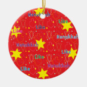 Hanukkah Circle Ornament (Voorkant)