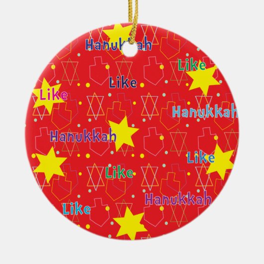 Hanukkah Circle Ornament (Voorkant)