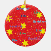 Hanukkah Circle Ornament (Achterkant)