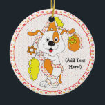 Hanukkah Circle Ornament<br><div class="desc">Hanukkah Circle Ornament (dubbelzijdig). Personaliseer u door uw favoriete lettertypestijl, grootte, kleur en tekst te kiezen!</div>