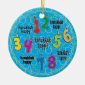 Hanukkah Circle Ornament (Voorkant)