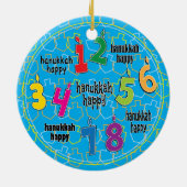 Hanukkah Circle Ornament (Achterkant)