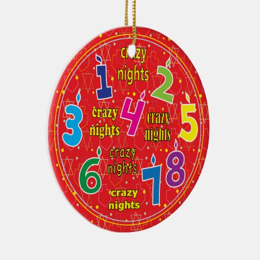 Hanukkah Circle Ornament (Rechts)