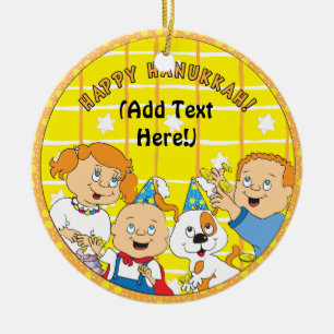 Hanukkah Circle Ornament