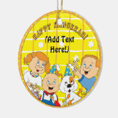 Hanukkah Circle Ornament (Links)