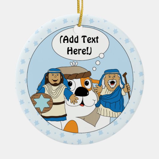 Hanukkah Circle Ornament (Voorkant)
