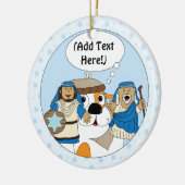 Hanukkah Circle Ornament (Links)