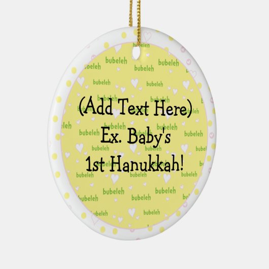 Hanukkah Circle Ornament (Rechts)