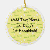 Hanukkah Circle Ornament (Voorkant)