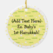 Hanukkah Circle Ornament (Achterkant)