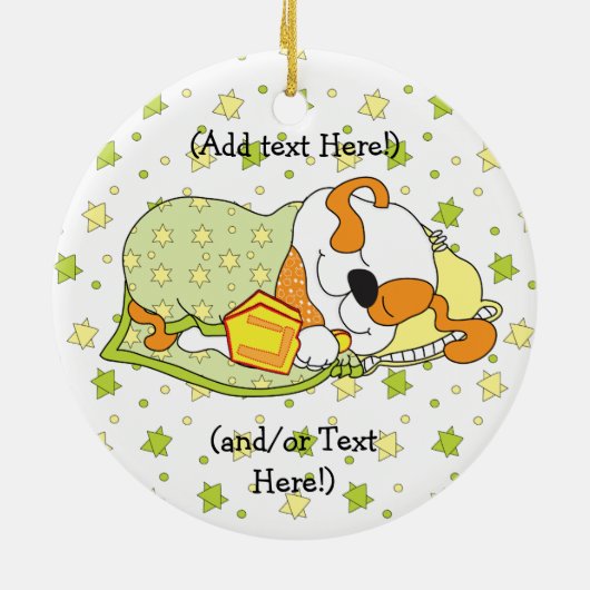 Hanukkah Cirkel Ornament (Achterkant)