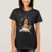 Hanukkah Cocker Spaniel. Dog Snow Globe Pajama T-shirt (Voorkant)