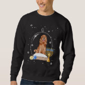 Hanukkah Cocker Spaniel. Dog Snow Globe Pajama Trui (Voorkant)