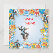 Hanukkah Cookie Party Invitation Kaart (Achterkant)
