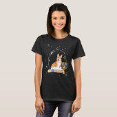 Hanukkah Corgi Dog Snow Globe Pajama T-shirt (Voorkant volledig)