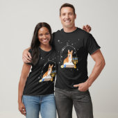 Hanukkah Corgi Dog Snow Globe Pajama T-shirt (Unisex)