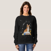 Hanukkah Corgi Dog Snow Globe Pajama Trui (Voorkant volledig)