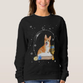 Hanukkah Corgi Dog Snow Globe Pajama Trui (Voorkant)