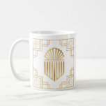 Hanukkah daar gebeurde een geweldig wonder koffiemok<br><div class="desc">Een gouden, Art Deco Chanoeka Mok "A Great Miracle Happened There" personaliseren door overal op mok tekst toe te voegen. Gebruik uw favoriete lettertypestijl, -grootte en -kleur. Alle ontwerpelementen kunnen worden bewerkt. Creëer Een simpel geschenk door wat lekkers aan de mok toe te voegen, wikkel het in met cellofaan en...</div>