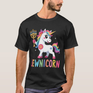 Hanukkah Dabbing Eenhoorn Jewnicorn Chanukah Joods T-shirt