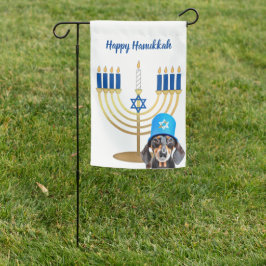 Hanukkah Dachshund Tuinvlag