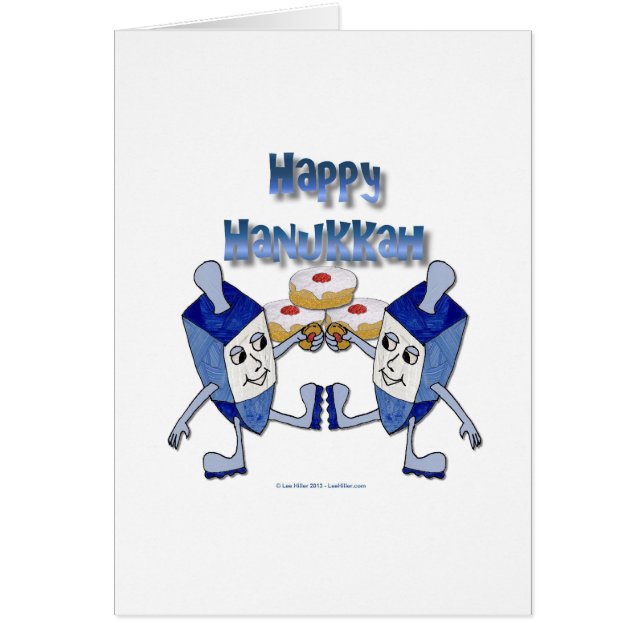 Hanukkah Dancing Dreidels en Jelly Doughnuts (Voorkant)