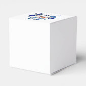 Hanukkah Dancing Dreidels en Jelly Doughnuts Bedankdoosjes (Achterkant)