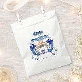 Hanukkah Dancing Dreidels en Jelly Doughnuts Bedankzakje (Geknipt)