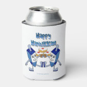 Hanukkah Dancing Dreidels en Jelly Doughnuts Blikjeskoeler (Blikje Voorkant)