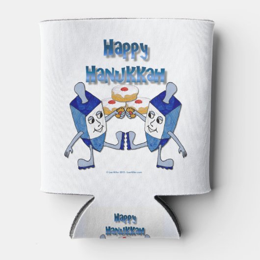 Hanukkah Dancing Dreidels en Jelly Doughnuts Blikjeskoeler (Voorkant)