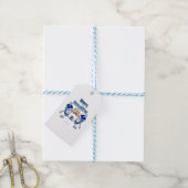 Hanukkah Dancing Dreidels en Jelly Doughnuts Cadeaulabel (Met Touw)