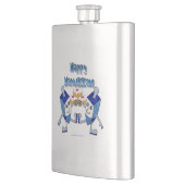 Hanukkah Dancing Dreidels en Jelly Doughnuts Heupfles (Links)