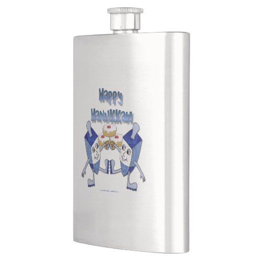 Hanukkah Dancing Dreidels en Jelly Doughnuts Heupfles (Links)