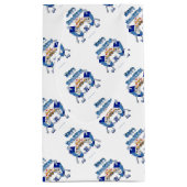 Hanukkah Dancing Dreidels en Jelly Doughnuts Klein Cadeauzakje (Achterkant)