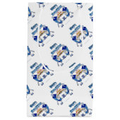 Hanukkah Dancing Dreidels en Jelly Doughnuts Klein Cadeauzakje (Voorkant)