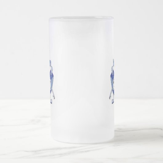 Hanukkah Dancing Dreidels en Jelly Doughnuts Matglas Bierpul (Center)