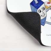 Hanukkah Dancing Dreidels en Jelly Doughnuts Muismat (Hoek)