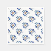 Hanukkah Dancing Dreidels en Jelly Doughnuts Servetten (Voorkant)