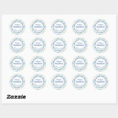 Hanukkah Davidster Ronde Sticker (Vel)