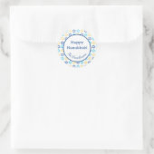Hanukkah Davidster Ronde Sticker (Tas)