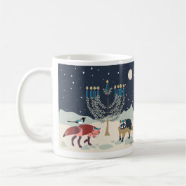 Hanukkah-dieren Menorah Desert Coffee-Mok Koffiemok
