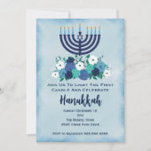 Hanukkah Dinner Party First Night Formele Elegant Kaart (Voorkant)
