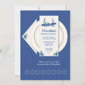 Hanukkah Dinner Party uitnodiging (Voorkant)