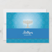 Hanukkah DInner Party-uitnodigingen Kaart (Achterkant)