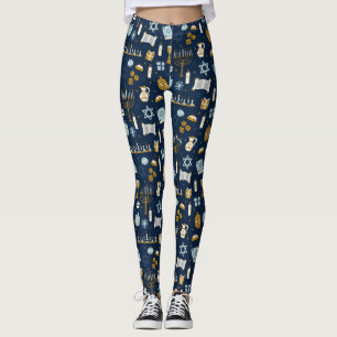 Hanukkah Doodles leuke geïllustreerde Leggings