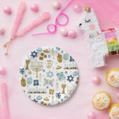 Hanukkah Doodles schattig afgebeeld Bord papier (Feest)